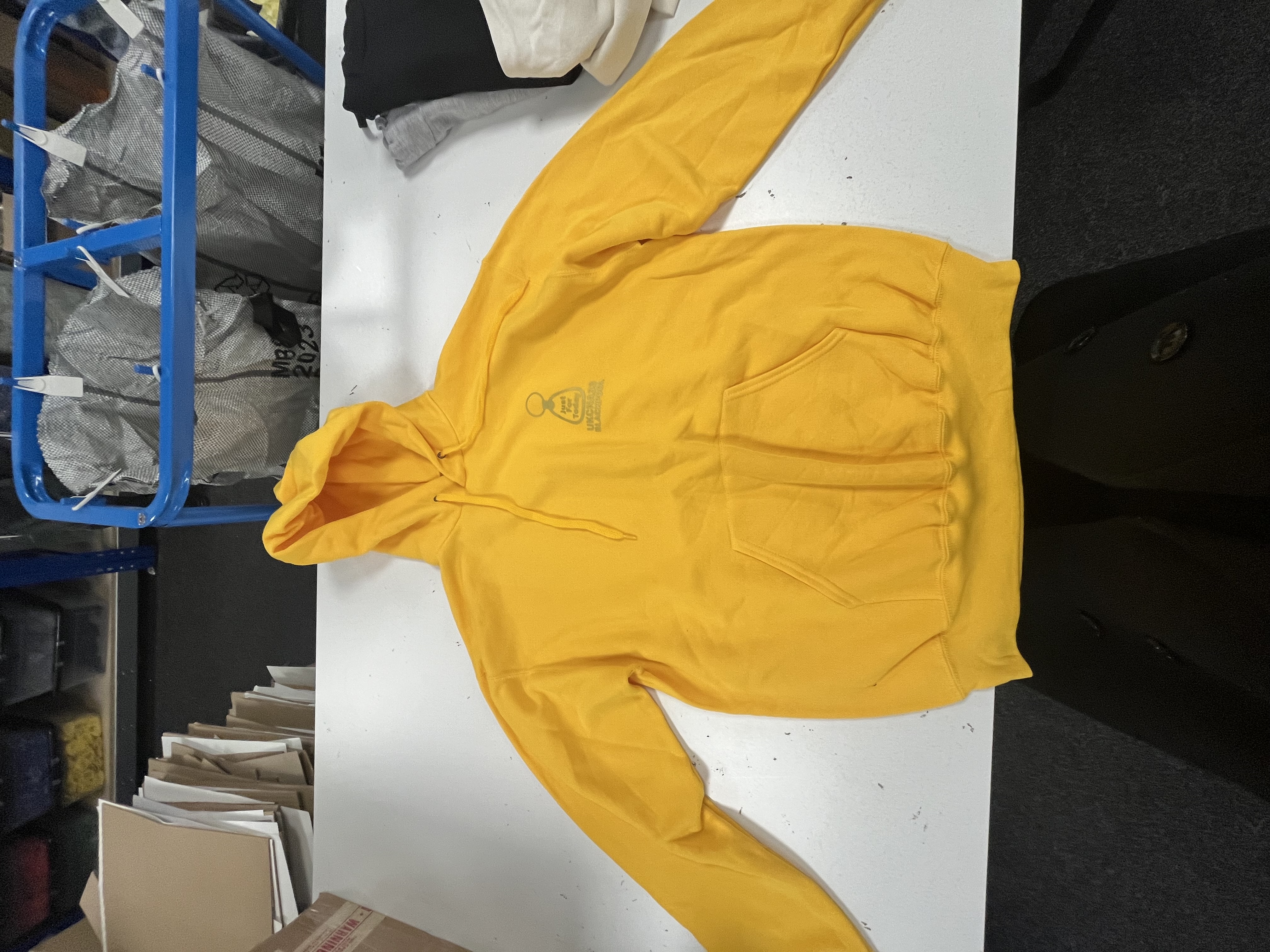 Yellow hoodie 