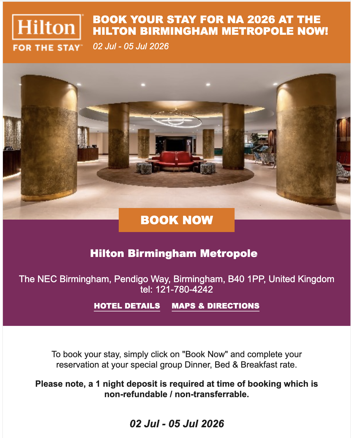 Hotel Booking UKCNA